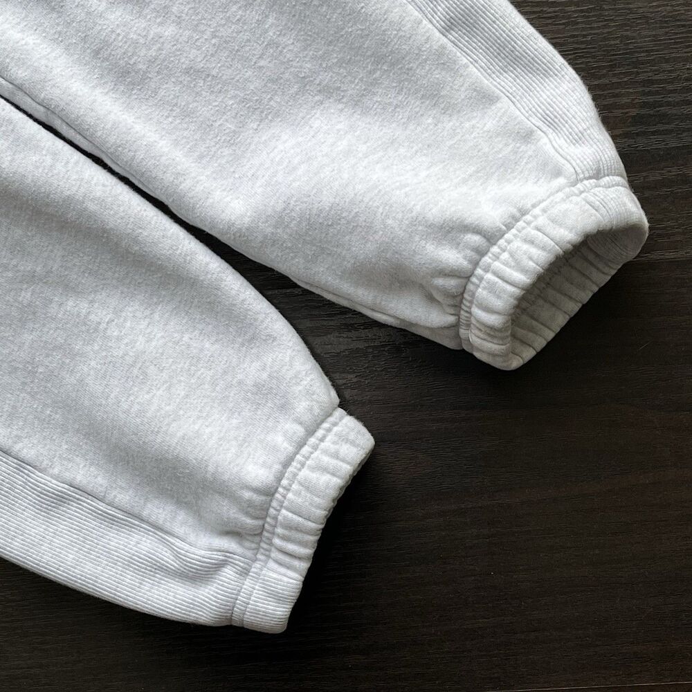 TNA Boyfriend Fit Sweatpants Aritzia Sweatfleece Cozy Fleece Pants Small Gray - Picture 7 of 12